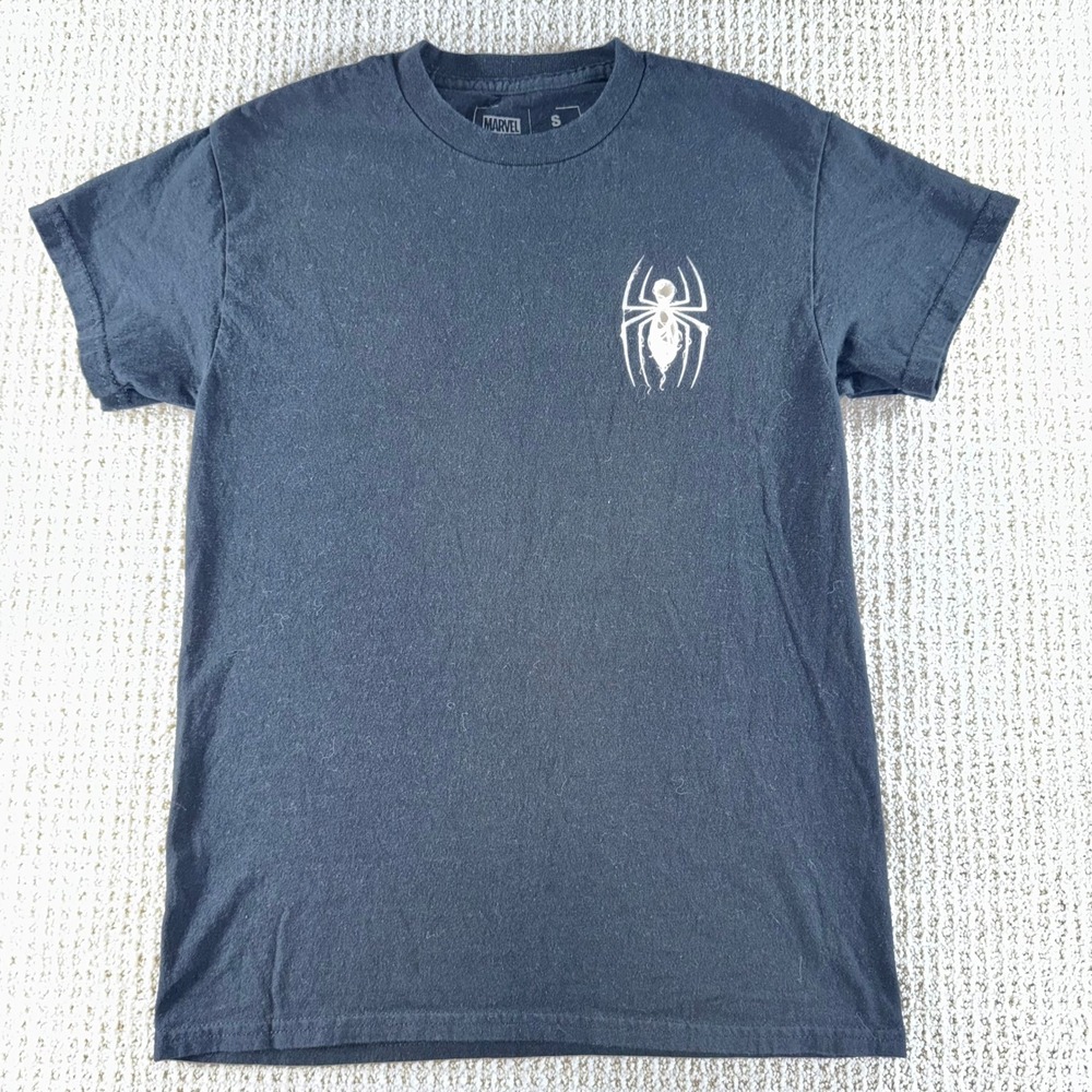 Marvel CV Los Angeles Spider-Man vs Venom Black Graphic T-Shirt Mens Small